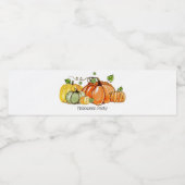 ETIKET herfst, pompoen, herfst (Enkel label)