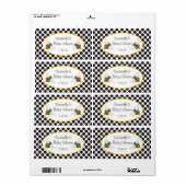 Etiket hommel bijenwaterfles (Full Sheet)