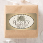 Etiket honing schuine streep (horizontaal) (Insitu)