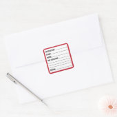 Etiket inhoud doos verplaatsen (Envelop)