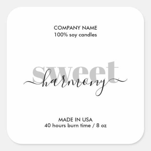 Etiket kaartenlabel Modern minimalist (Voorkant)