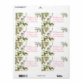 Etiket kerst hert (Full Sheet)