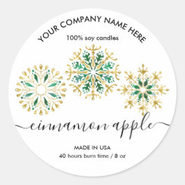 Etiket kerstsnowflake Kandle