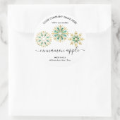 Etiket kerstsnowflake Kandle (Tas)