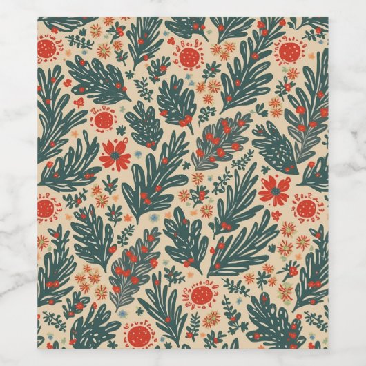 Etiket kerstwijn (Enkel label)