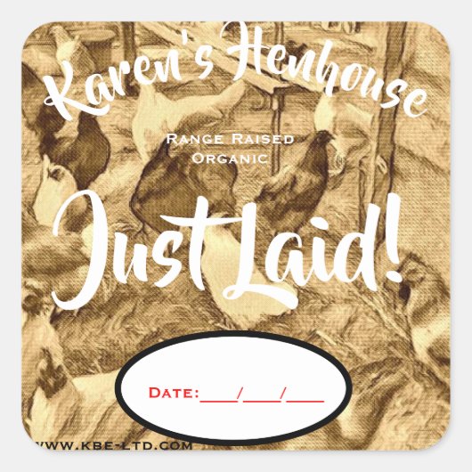 ETIKET KIPPENEIKARTONNEN DOOS (Voorkant)