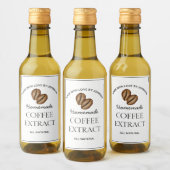 Etiket koffie-extract (Flessen)