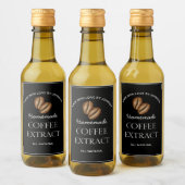 Etiket koffie-extract (Flessen)