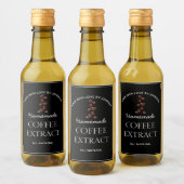 Etiket koffie-extract (Flessen)