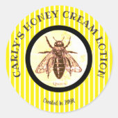 Etiket koningin Bee Striped DIY Crafting (Voorkant)