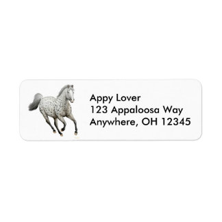Etiket leopard Appaloosa Horse