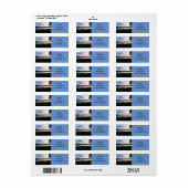 ETIKET "LEVEN IN DE LAK" TERUGKEREN ADRES (Full Sheet)