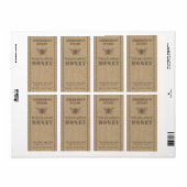 Etiket  linnen honingbijen (Full Sheet)