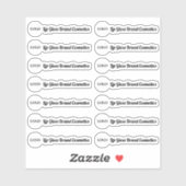 Etiket Lip Gloss Tube Logo wissen Sticker (Vel)