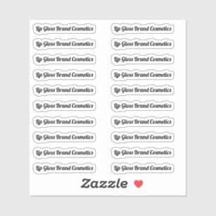 Etiket Lip Gloss-tube wissen Sticker