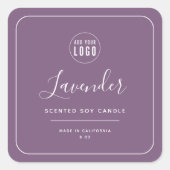 Etiket Logo witte rand bewerkbare kleur (Voorkant)