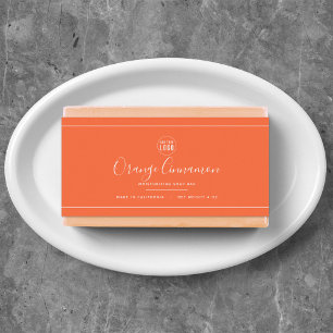 Etiket Logo witte rand bewerkbare kleur