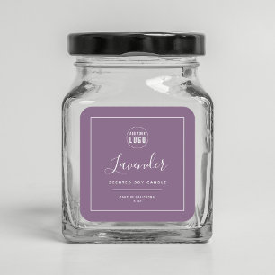 Etiket Logo witte rand bewerkbare kleur