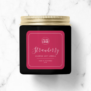 Etiket Logo witte rand bewerkbare kleur