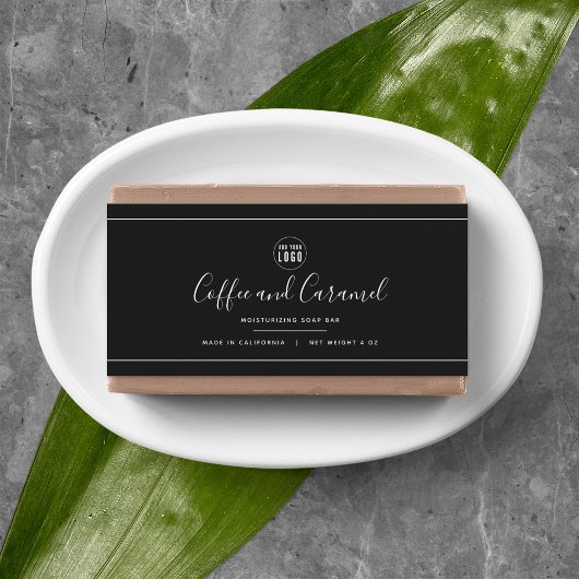 Etiket Logo witte rand bewerkbare kleur