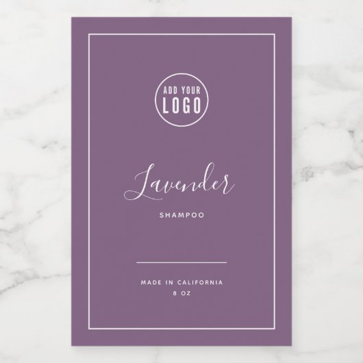 Etiket Logo witte rand bewerkbare kleur (Enkel label)