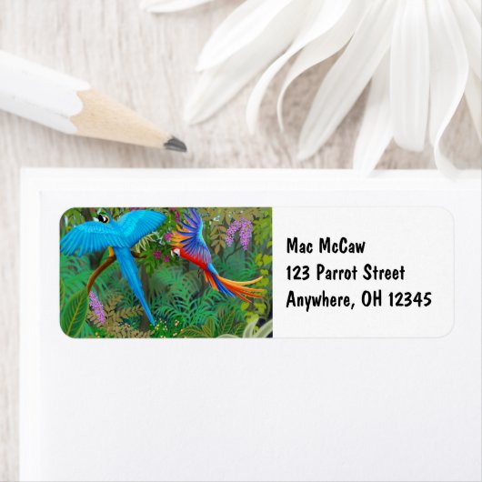 Etiket Macaw Oerwoud (Insitu)