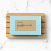 Etiket merk met dunne grijze kraftkraft toevoegen