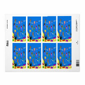 Etiket Mermaids Dolphins (Full Sheet)