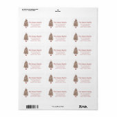 Etiket met adres voor kerstbomen (Full Sheet)
