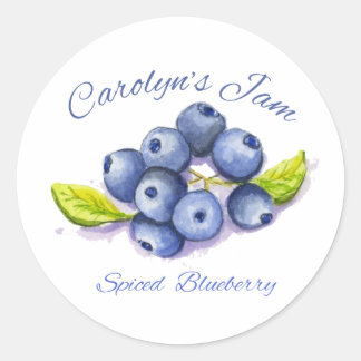 etiket met spiced blueberry