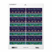 Etiket mini champagne-wijnflesje op bruiloft (Full Sheet)