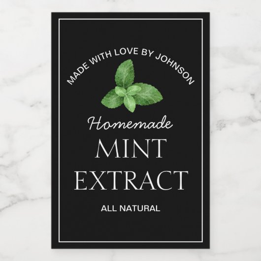 Etiket muntextract (Enkel label)