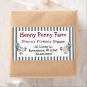 Etiket op Boerderij voor verse eieren (Insitu)