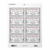 Etiket op Boerderij voor verse eieren (Full Sheet)