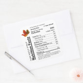 Etiket op de mantel Editable Nutrition Facts (Envelop)