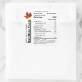 Etiket op de mantel Editable Nutrition Facts (Tas)