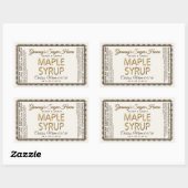 Etiket op de mantel met voedingsfeiten ivoor (Vel)