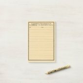 etiket op de verpakking post-it® notes (Op bureau)