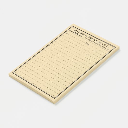 etiket op de verpakking post-it® notes (Schuin)