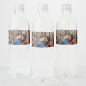 Etiket op Eigen bruiloft Foto Water Fles Label (Flessen)
