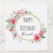 Etiket op flaconetiket op speciale vogeldag (Enkel label)