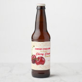 Etiket op flesfles voor kersen (Voorkant)