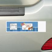 Etiket op flesje Al Star Blue Bumpersticker (Op auto)