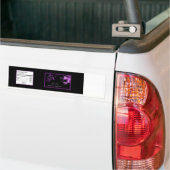 Etiket op flesje Mis XV Paarse Morado Bumpersticker (Op Truck)