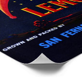  etiket op fruitkratten afdrukken poster (Hoek)