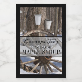 Etiket op gepersonaliseerde thuisverpakking