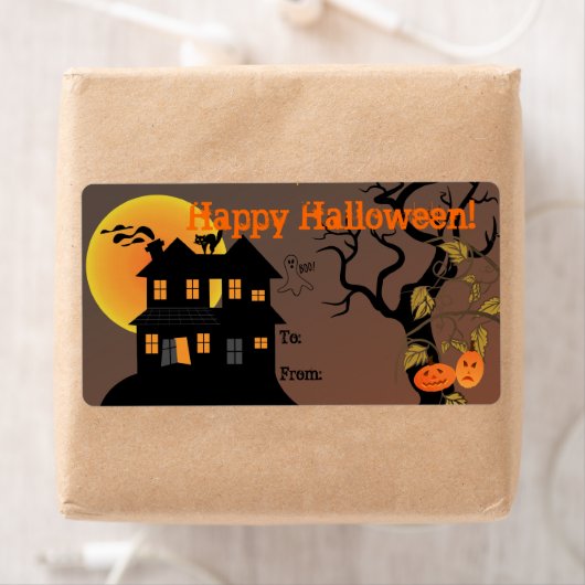 Etiket op halloween Gift Label (Insitu)