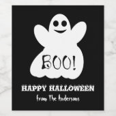 Etiket op het etiket van de flacon voor Halloween (Enkel label)