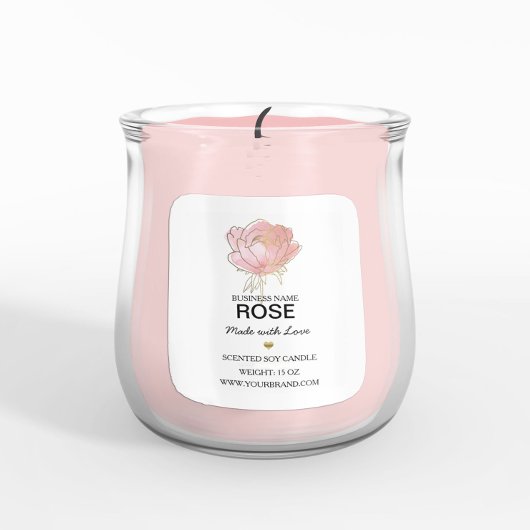 Etiket op het product ‘ blauwe roze waterverf’