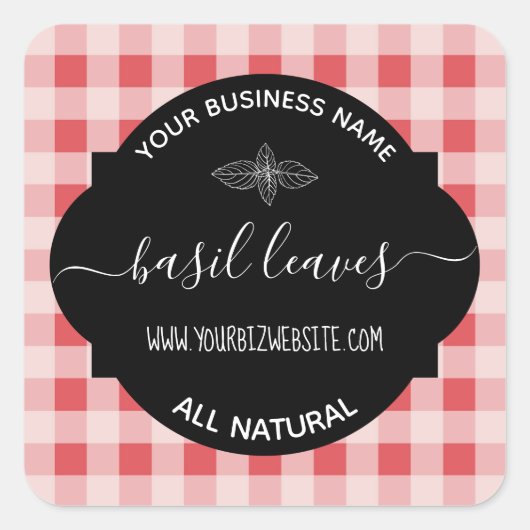 Etiket op kruid- en specerijkarnar (Voorkant)